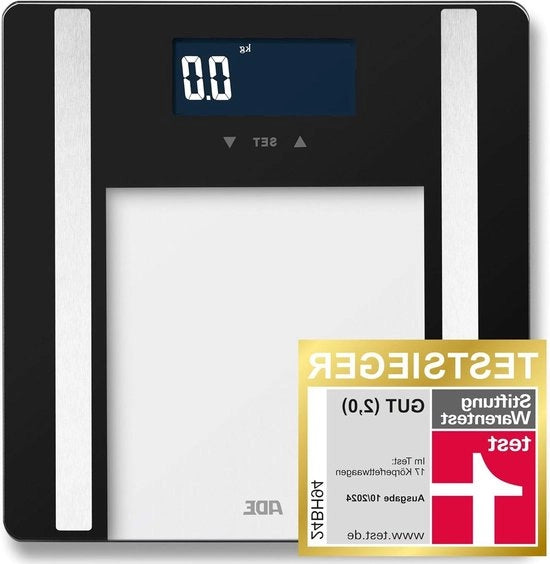 Ponderatore per il peso corporeo fino a 200 kg - BMI massa muscolare acqua corporea peso calorico - Riconoscimento utente - Nero