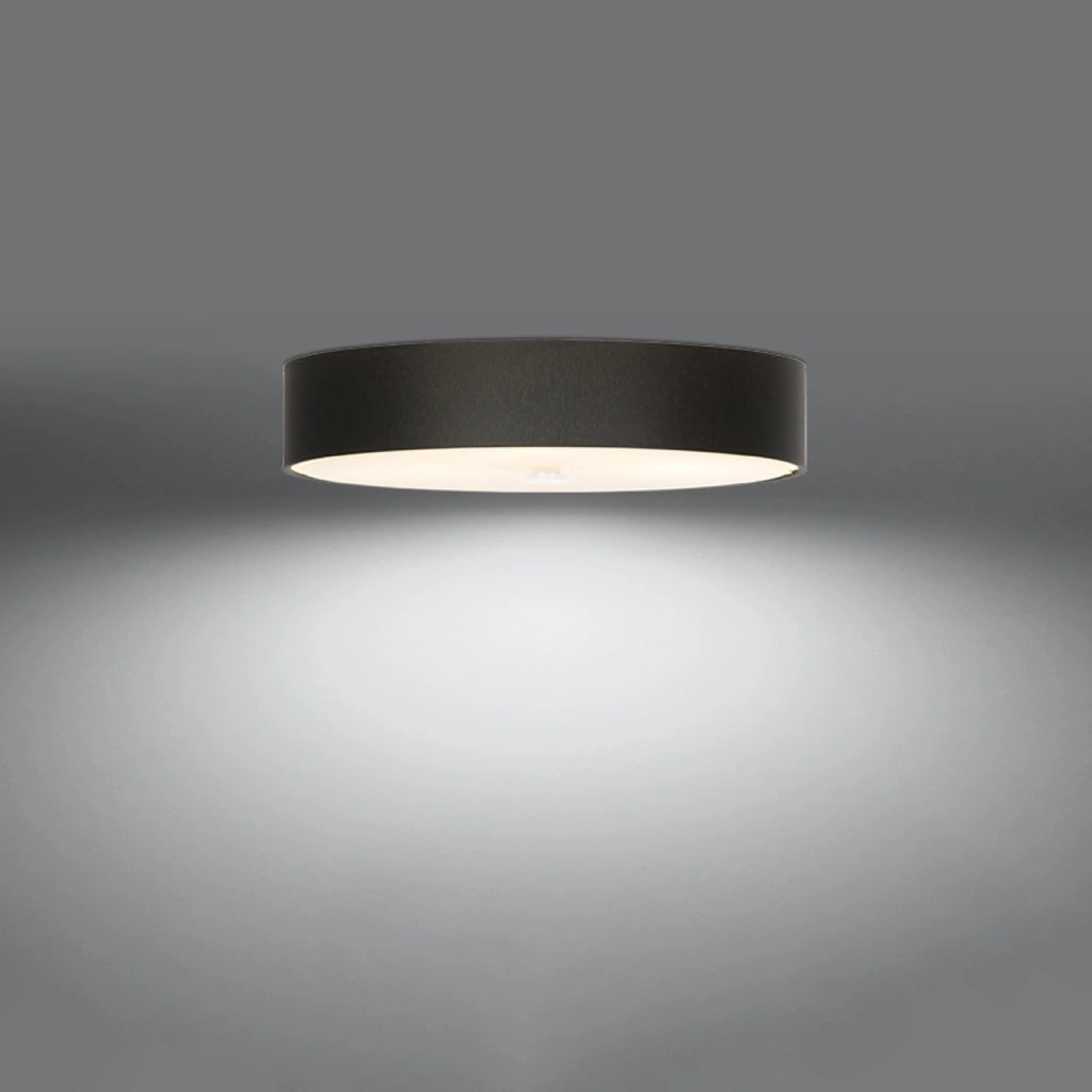 Plafoniera tonda moderna nera Ø60 Gradus 5xE27 Pure Lume