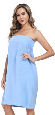 Badjas da donna per sauna in cotone 100%, kilt per sauna con cintura elastica, poncho per sauna in cotone 100%