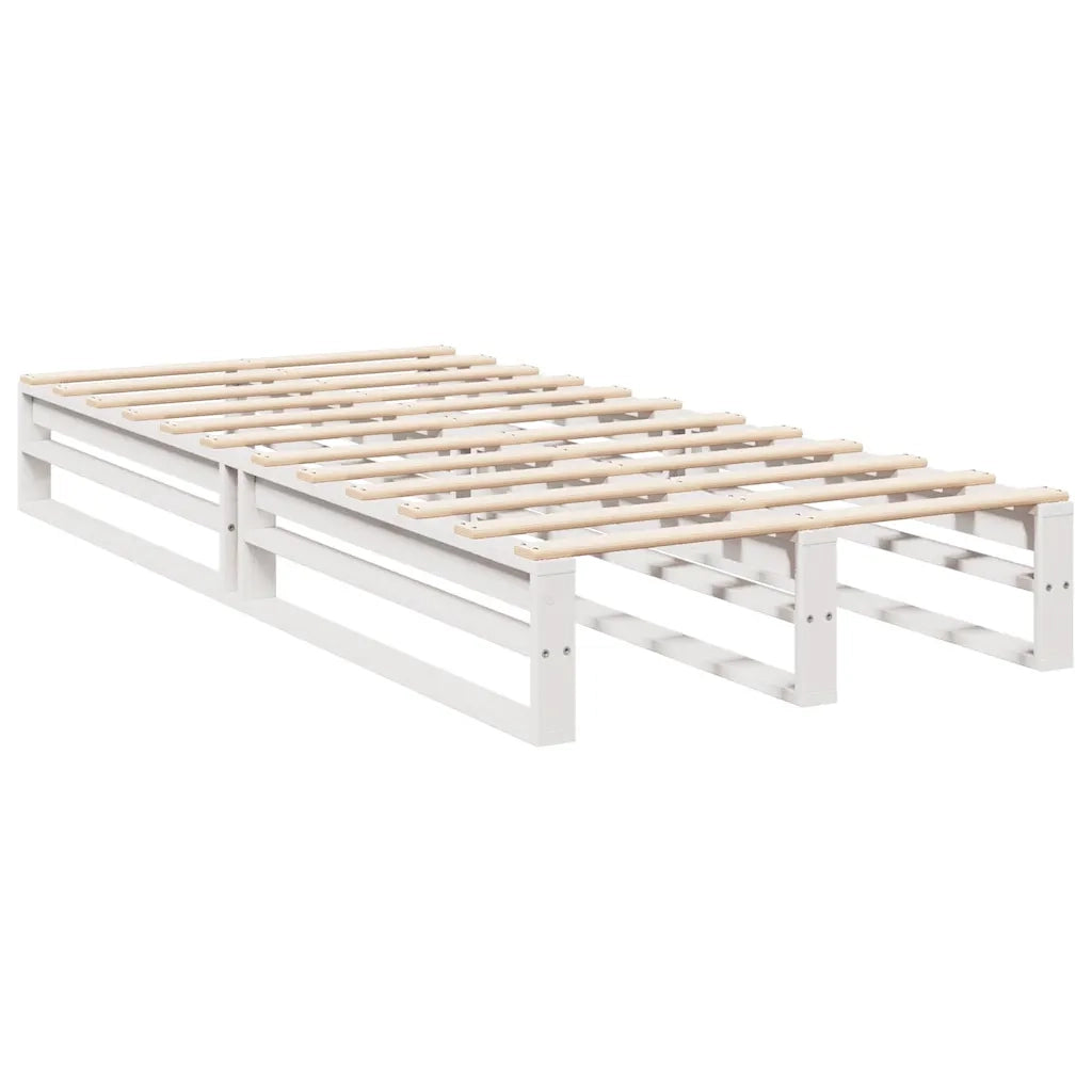Letto con Libreria senza Materasso-Struttura Letto con contenitore 75x190 cm in Legno Pino 914031