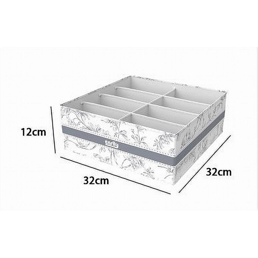 Trade Shop - Organizer Per Armadio 8 Scomparti Scatola Salvaspazio 32x32x12cm Fantasia 87330 -