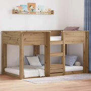 Letto a Castello per Bambini Rovere artigianale 75 x 190 cm