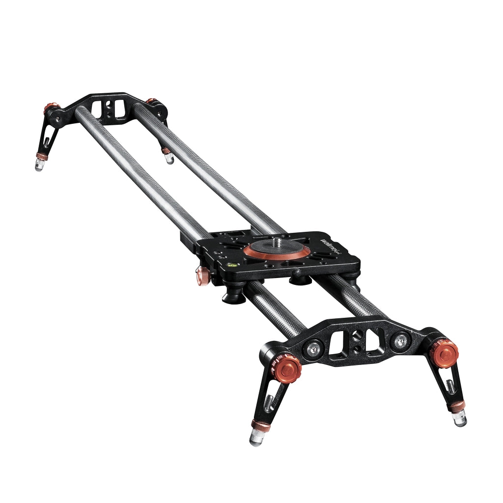 Walimex Pro Carbon Video Slider Pro (100 cm, movimenti fluidi della fotocamera, inclusa borsa per il trasporto e livella) nero