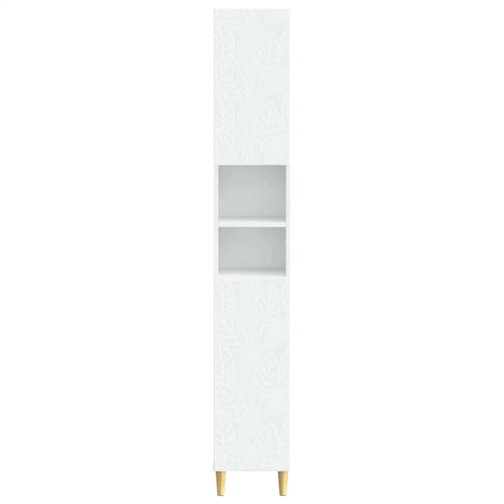 Armadio da Bagno con Ripiano Aperto DELFT Bianco 897035