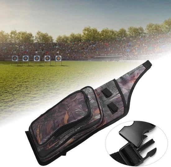Quiver per Arco 600D Oxford Tas a Schiena con Coda - Porta Freccette per Arco - Tiro con l'Arco (pennacchi a camouflage) - Acquista Online