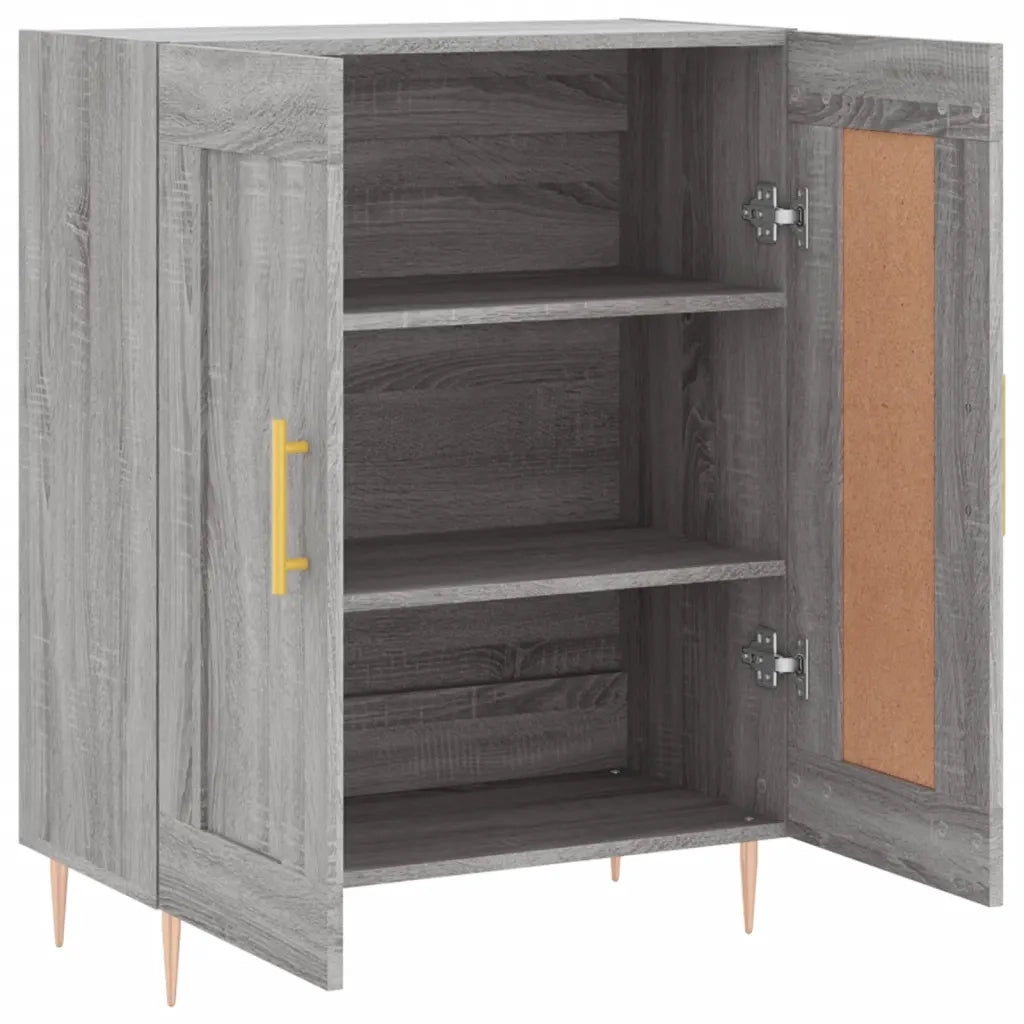 Credenza Grigio Sonoma 69,5x34x90 cm in Legno Multistrato 830186
