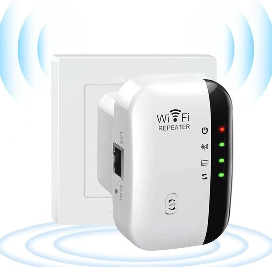 Estensore di Rete Wi-Fi 300 Mbps | Estensore di Rete Wi-Fi con Porta Ethernet | Amplificatore di Raggio Wi-Fi 2,4 GHz