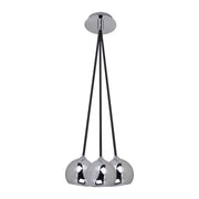 Lampadario Italux James moderno cromato 3xGU10 IP20