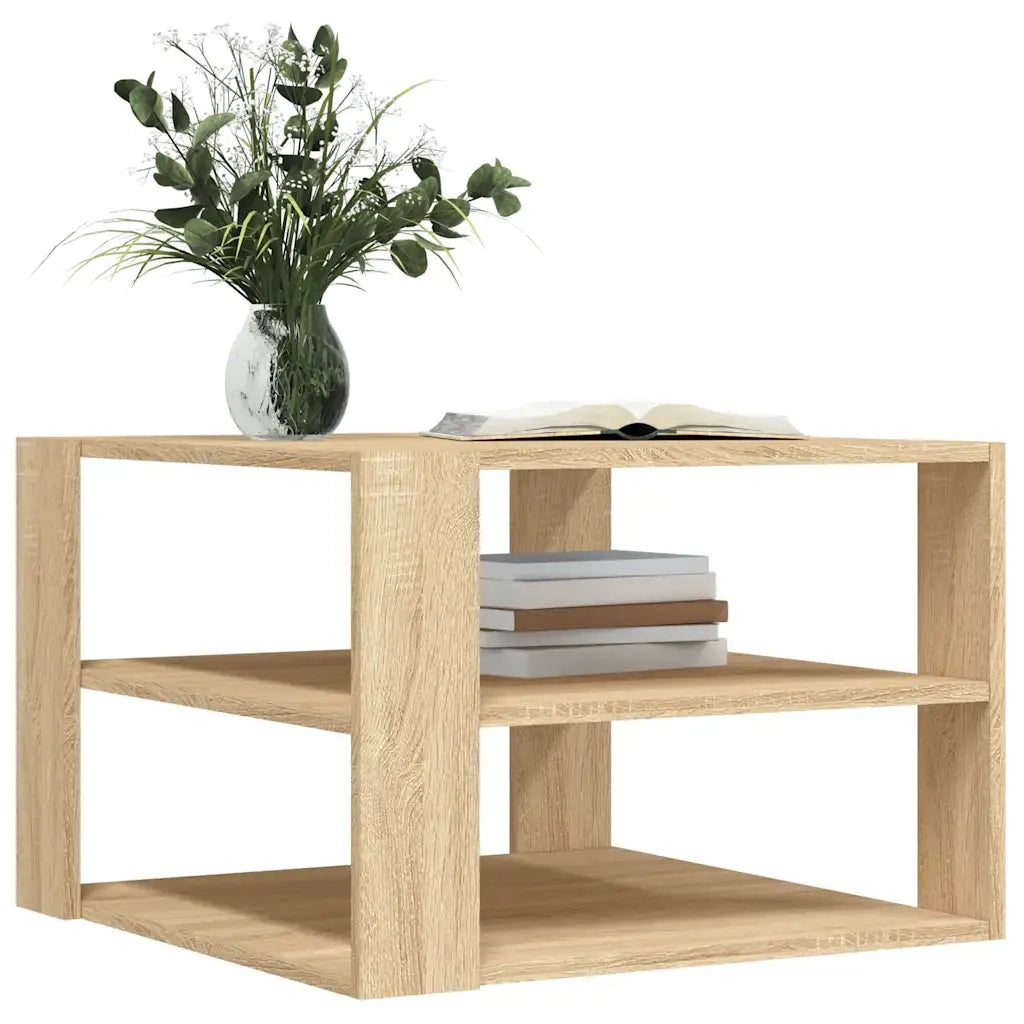 Tavolino Salotto Rovere Sonoma 59,5x59,5x40cm Legno Multistratocod mxl 70889