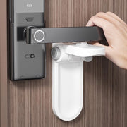 Sicurezza per bambini (2 pezzi), Slot per porte per bambini, Protezione per porte senza perforazione, Interruttore temporaneo per bambini e animali domestici, Sicuro da applicare in cucina, bagno o