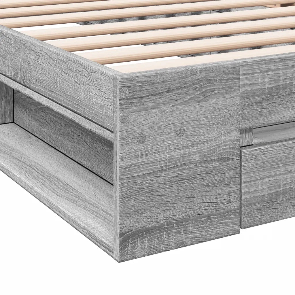 Giroletto Cassetto Grigio Sonoma 75x190 cm Legno Multistrato