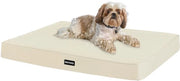 Letto per cani ortopedico, 8 cm di spessore, cuscino per cani per piccoli cani, coperta per cani rimovibile e lavabile, fondo antiscivolo, rivestimento impermeabile, 76 cm, beige