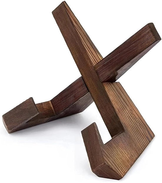 Libreria in Legno Standard - Libreria Ripiegabile - Portatile - Adatta per la Cucina - Dimensioni 21,5 x 16,5 x 12,5 cm - Materiale Duraturo in Legno Massello