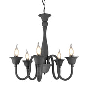 LÚZETE - LAMPADA DA SOFFITTO 5 LUCI ANTRACITE CAMILA