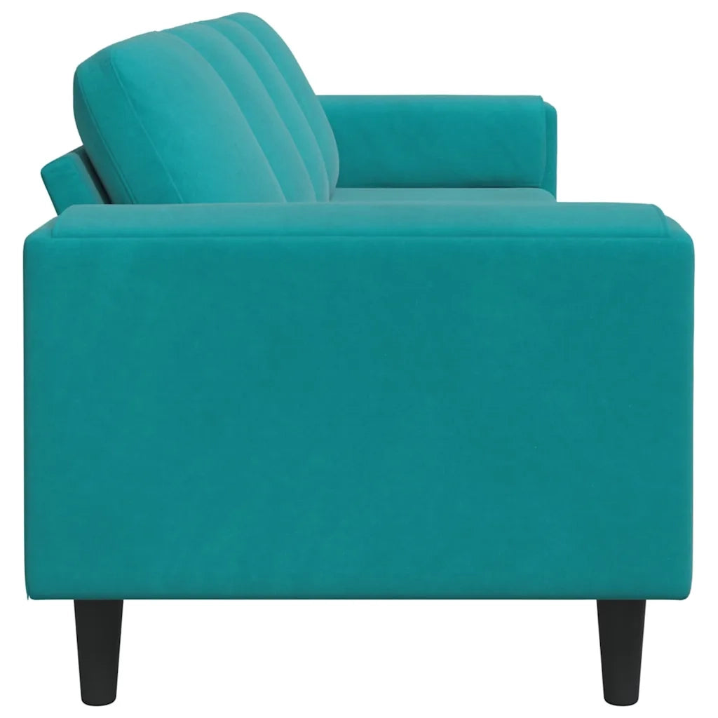 Set di divani Turchese Velluto