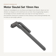 Chiave Multitool per Motocicli - Chiave Universale - Connettore a 6/4 Facce - Fissa in Acciaio di Cromo Vanadio - Compatta e Leggera - Ideale per Manutenzione