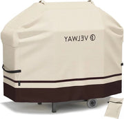 Ombrello per barbecue impermeabile per grandi barbecue a gas - robusto e resistente ai raggi UV - protezione contro il vento con aperture di ventilazione - 145 x 61 x 117 cm - ombrello per barbecue a forma di ivoor