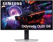 Samsung Monitor Gaming Odyssey OLED G8 (S27FG816SU), Flat, 27'', 3840x2160 (UHD 4K), 16:9, QD-OLED Glare Free, 240Hz, 0,03ms (GtG), FreeSync Premium Pro, Compatibilità G-Sync, Safeguard+, HDMI, DP
