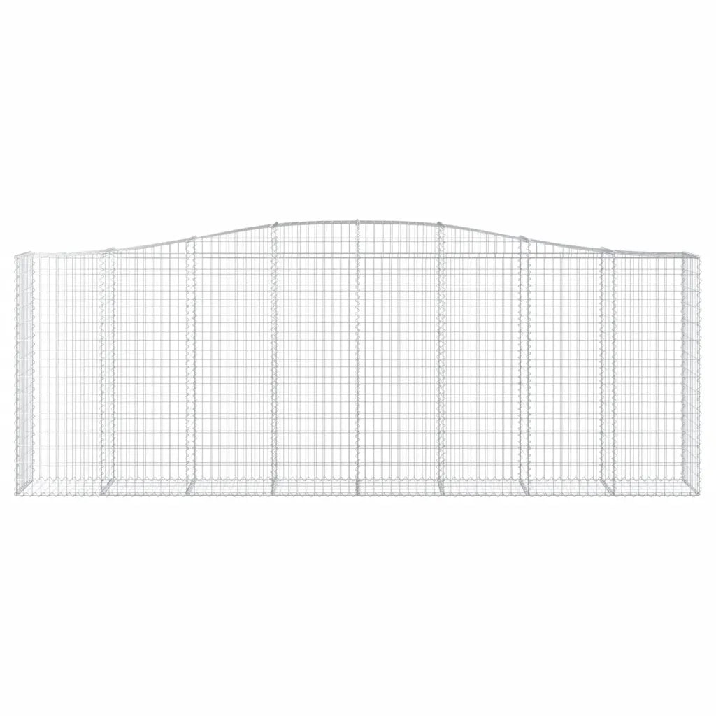 Cesti Gabbioni ad Arco 9 pz 400x50x140/160 cm Ferro Zincato 3145989