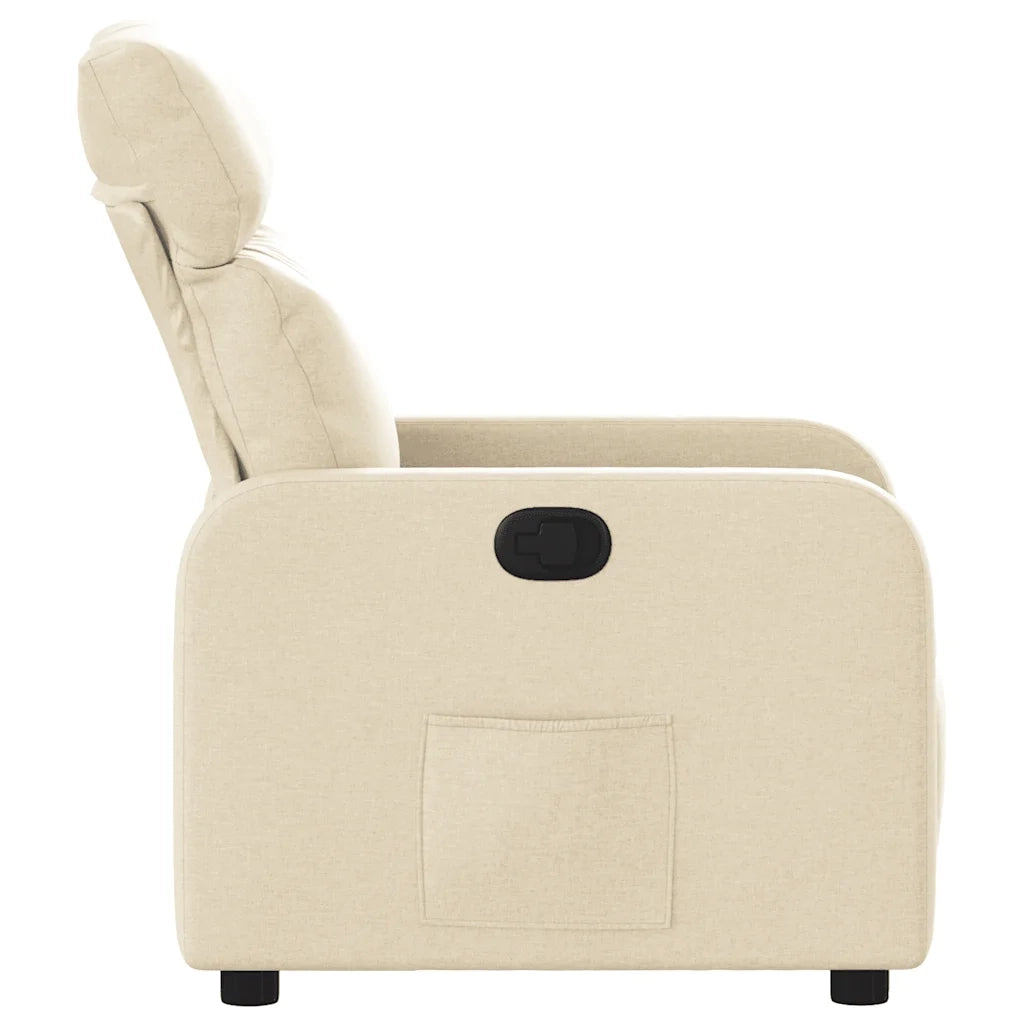 Divano Sedia-Poltrona Reclinabile in Tessuto Crema 660735