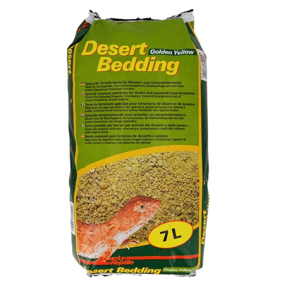 Lucky Reptile Desert Bedding "Golden Yellow" 7L - substrato giallo per terrari deserticoli