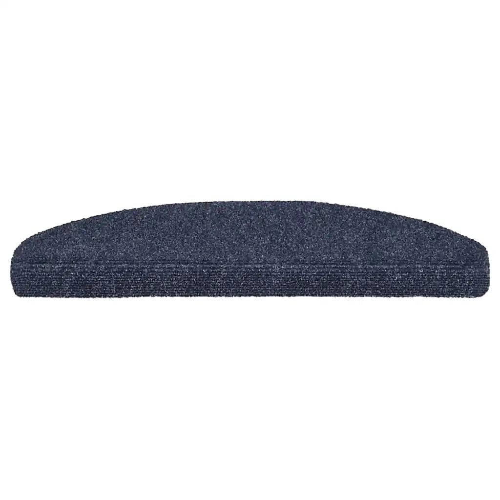 Tappetini per scale autoadesivi 5 pz 65x21x4 cm blu semicircolari grandi 149708