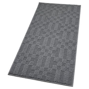 Tappeto Bagno 3D Morbido Assorbente Antiscivolo Lavabile Scendiletto Camera 45x75 Cm Antracite