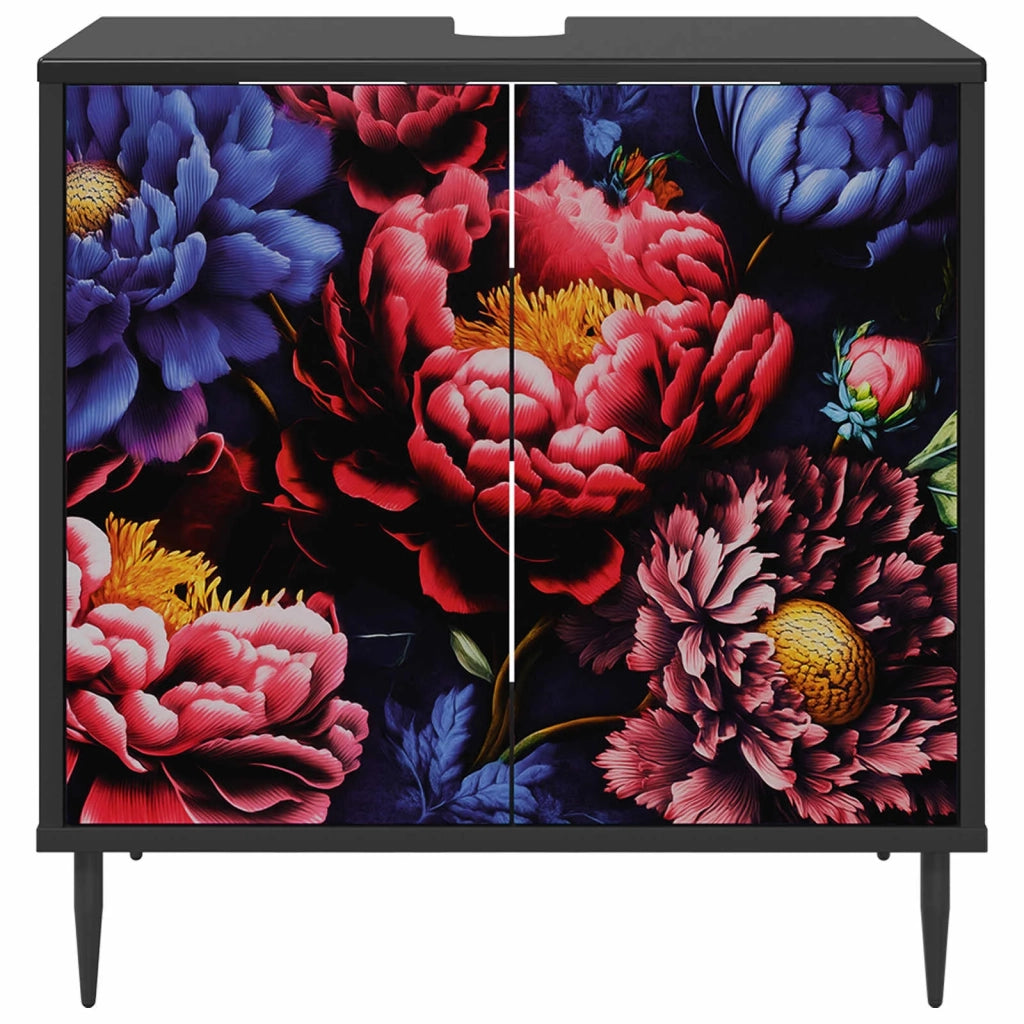 Mobile da Bagno KIEL Rovere Nero 60 x 40 x 61 cm 8007423
