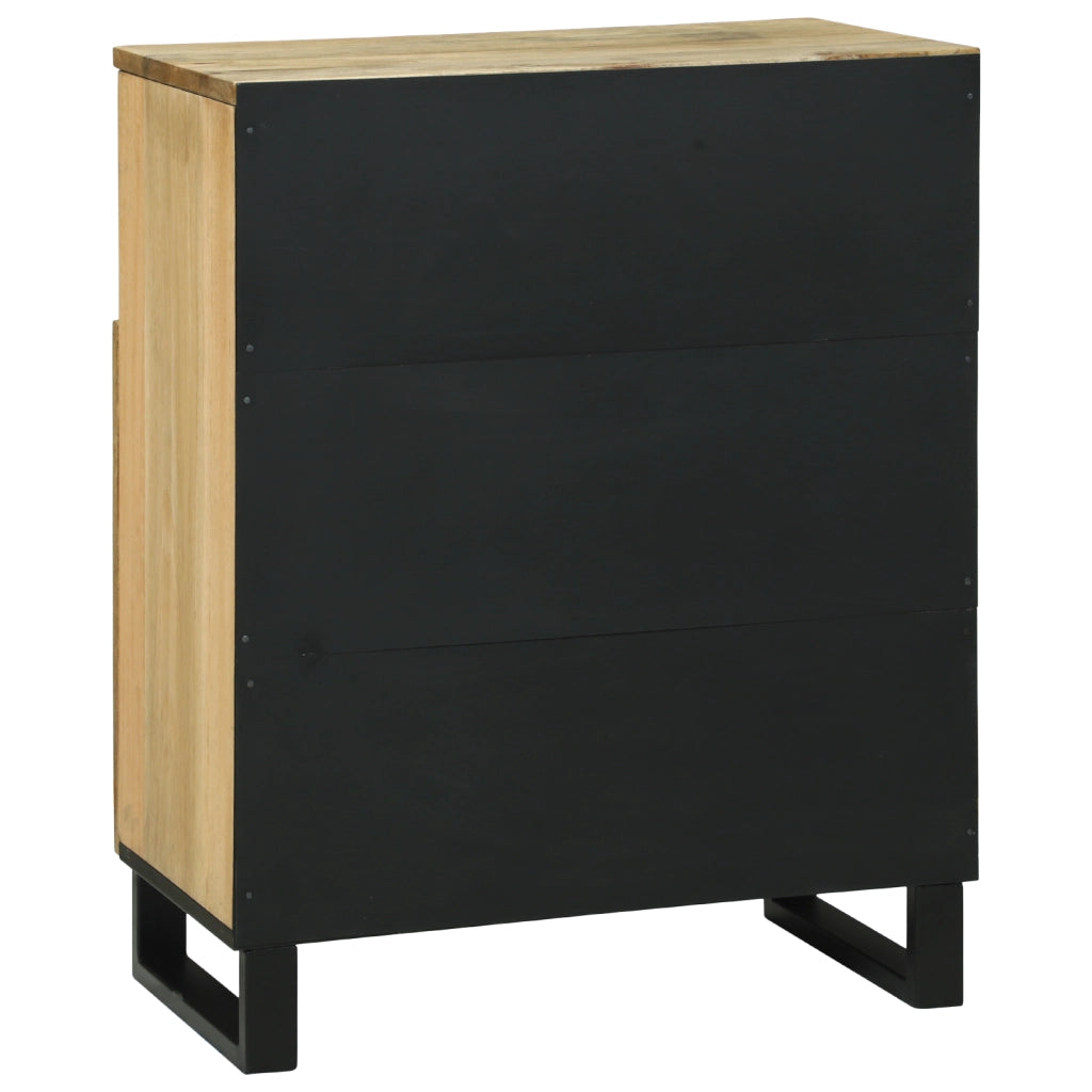 Mobile Bar 60x33.5x75 cm in Legno Massello di Mango