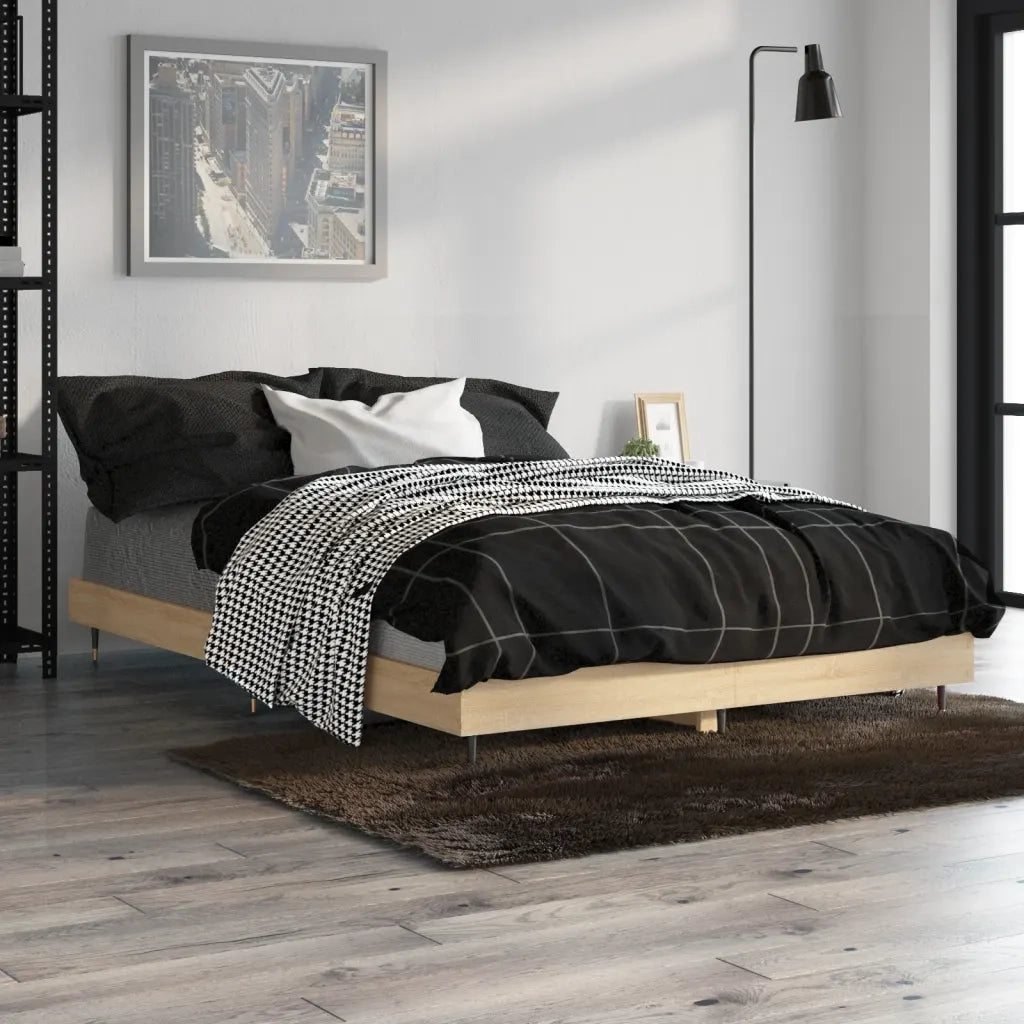 Giroletto senza Materasso Rovere Sonoma 120x190cm in Truciolato 832192