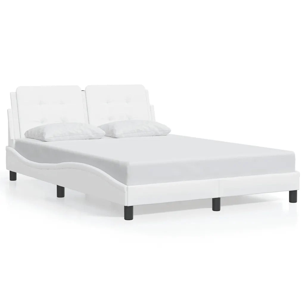 Giroletto senza Materasso Zadar Bianco 120x200 cm in Similpelle 3208171