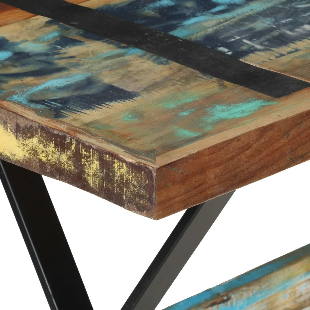 Tavolo da Pranzo 120x60x76 cm in Legno Massello di Recupero 321605