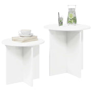 Set tavolini con archiviazione 2 pz | Tavolo laterale Legno ingegnerizzato