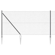 Palo della recinzione | Pannello per recinzione Grigio 10 x 1 m (rete 40 x 40 mm)