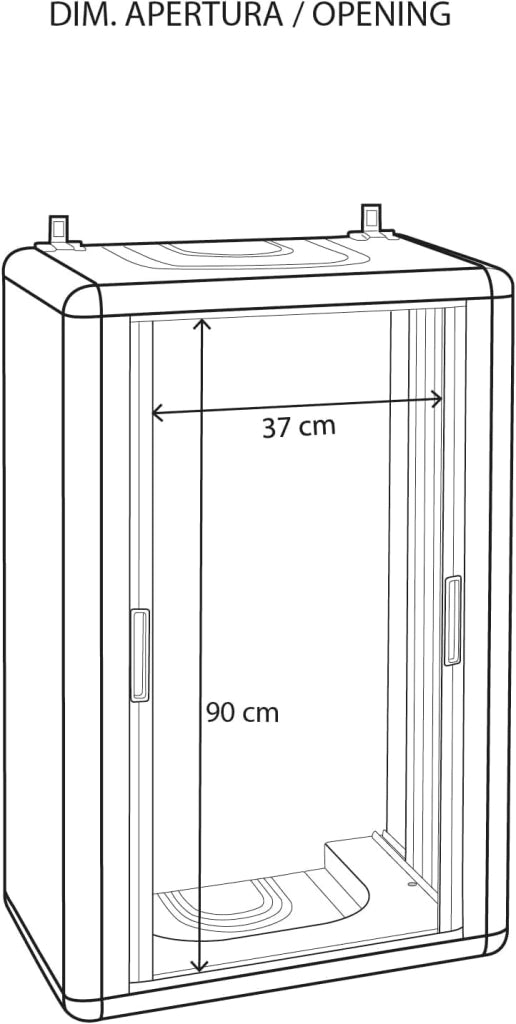 ARMADIO COPRICALDAIA CON SERRANDA 'HIMALAYA' 58,7x38,5x100h Col. Bianco GAROFALO
