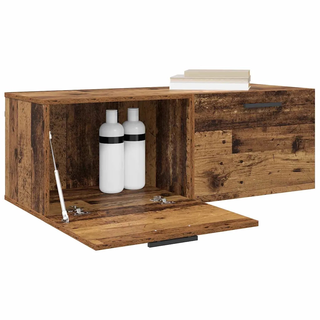 Armadietto a Muro | Mobile a Parete Legno vecchio 100 x 36.5 x 35 cm