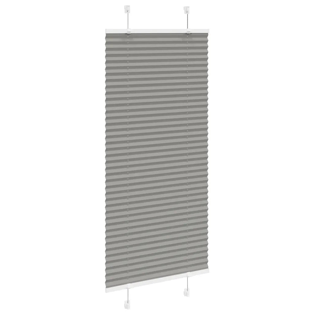 Tenda Plissettata Antracite 60x100 cm Larghezza Tessuto 59,4 cm 4015067
