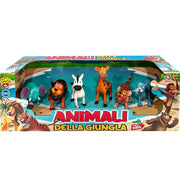 Trade Shop - Box Animali Della Giungla 6 Pezzi Giocattoli Per Bambini Colori Brillanti 3+ -
