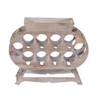 Portabottiglie 10 Posti 59x19xh48 cm in Legno Naturale