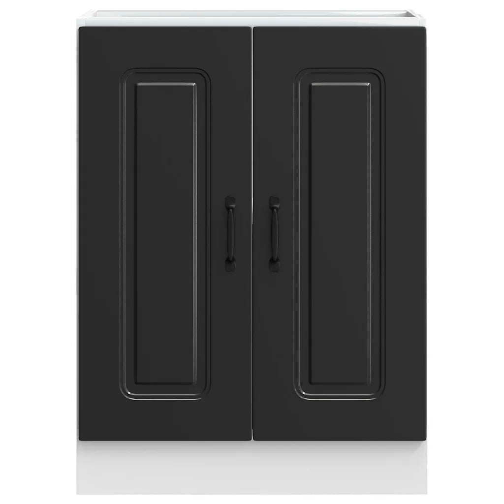 Mobile base lavello Kalmar Nero 60x46x81,5 cm in Truciolato 853438