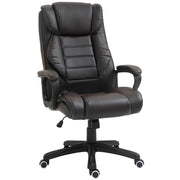Sedia da ufficio ergonomica con massaggio e schienale regolabile ¨C zephmum ¨C marrone
