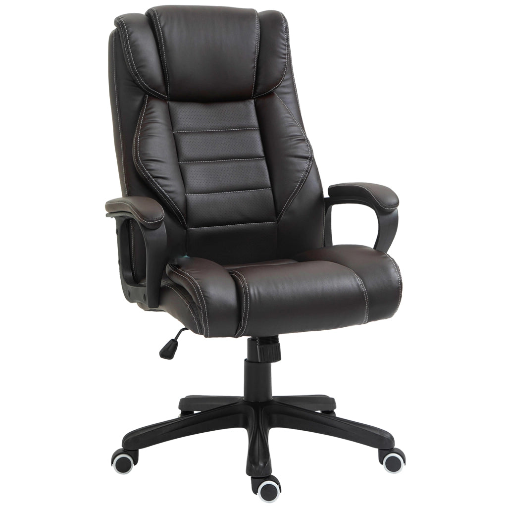 Sedia da ufficio ergonomica con massaggio e schienale regolabile ¨C zephmum ¨C marrone