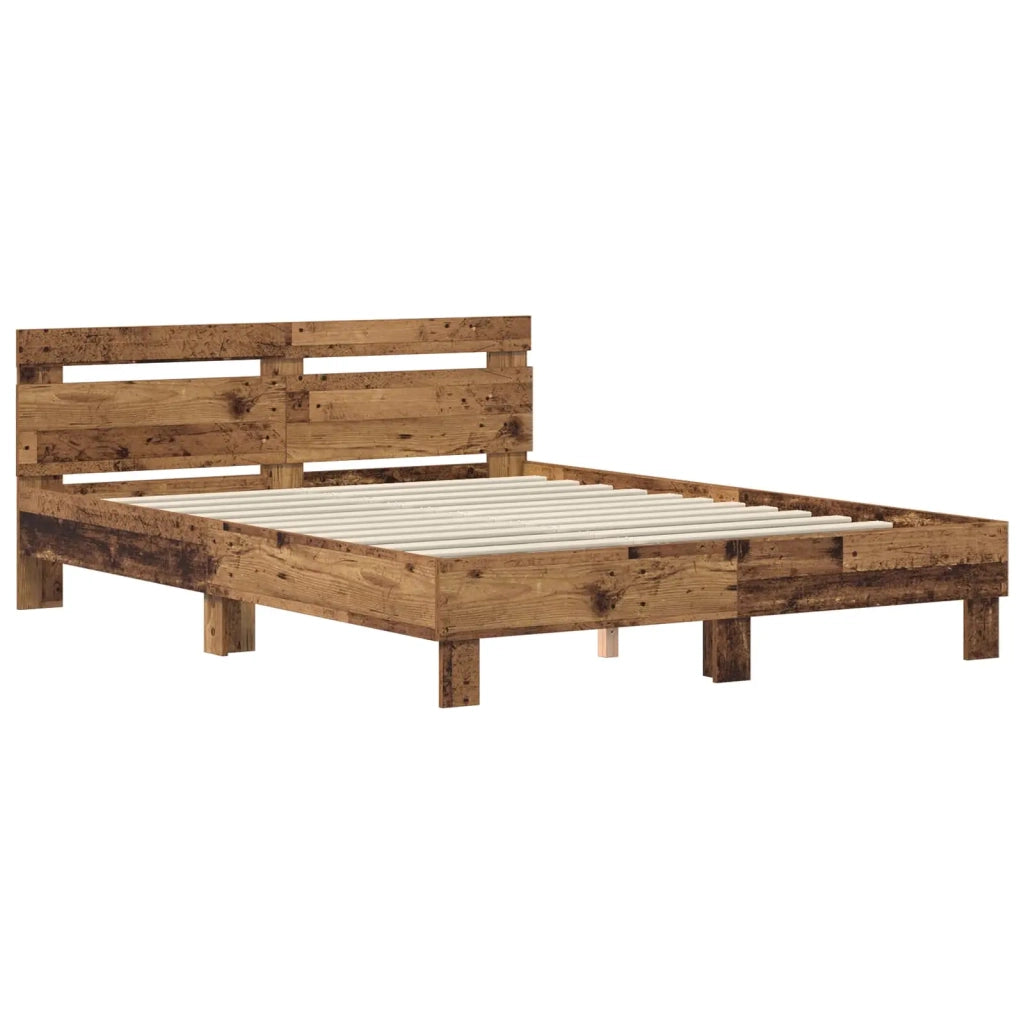 Struttura del letto con testiera Legno vecchio 120 x 200 cm 3417313