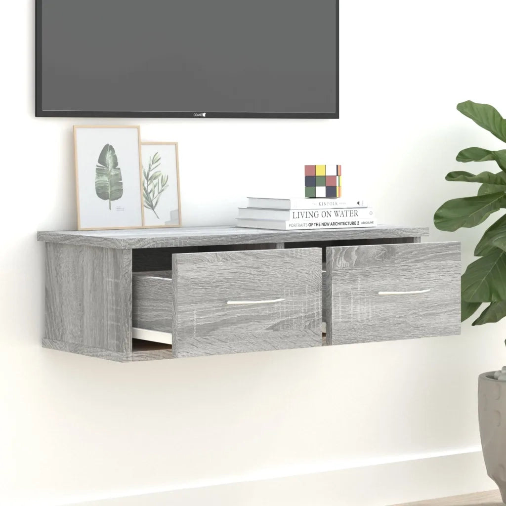 Libreria-Scaffale per Libri-Mobile di Stoccaggio Grigio Sonoma 60x26x18,5cm in Legno Ingegnerizzato