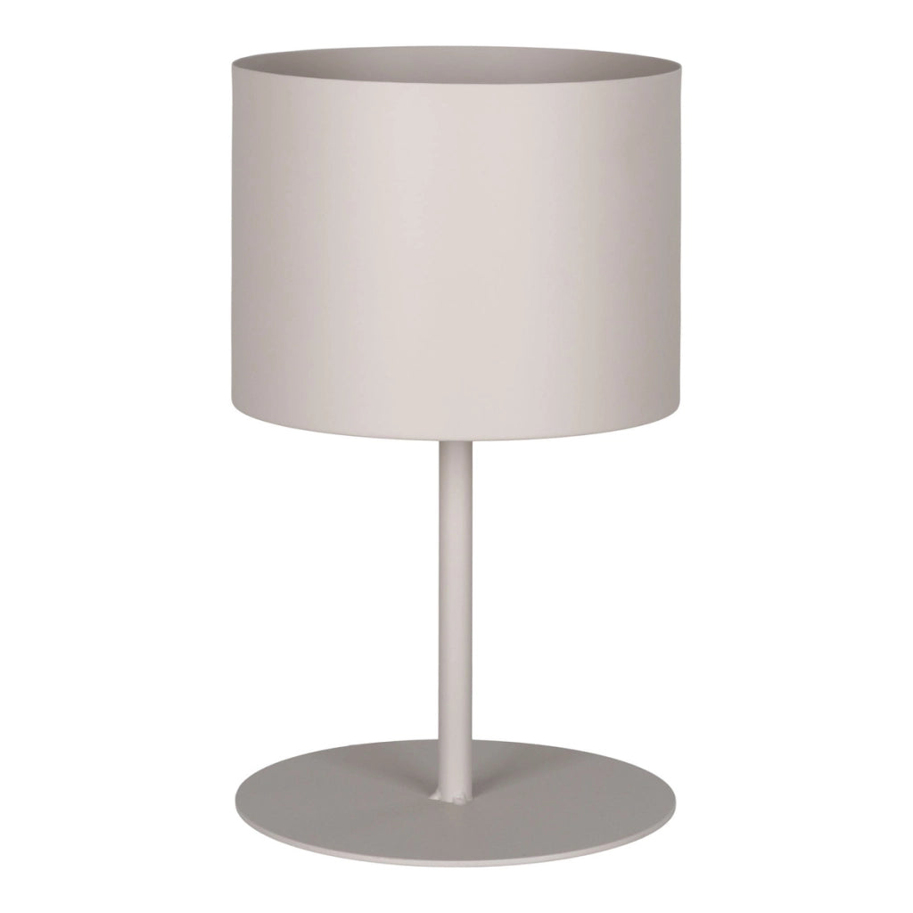 Lampada da Tavolo Trofa, Beige, Metallo, 21,5x21,5x36 cm