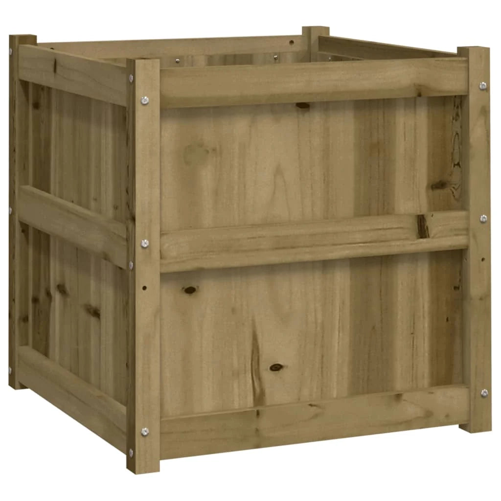 Fioriera aiuola rialzata fioriera aiuola giardino terrazza set da 2 legno di pino impregnato marrone 02_0039027
