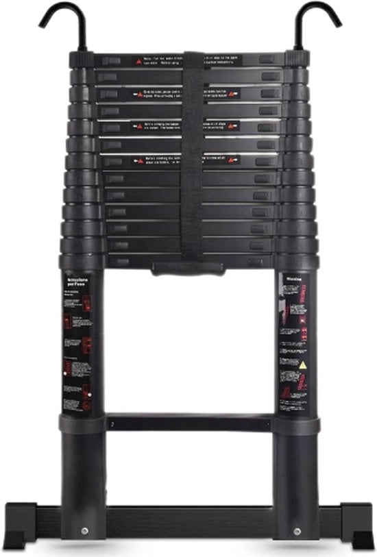 Scala Telescopica 5,4 Metri - Scala Telescopica Inclinabile - Scala Telescopica Inclinabile con Chiusura Soft - Scala Telescopica Adattabile