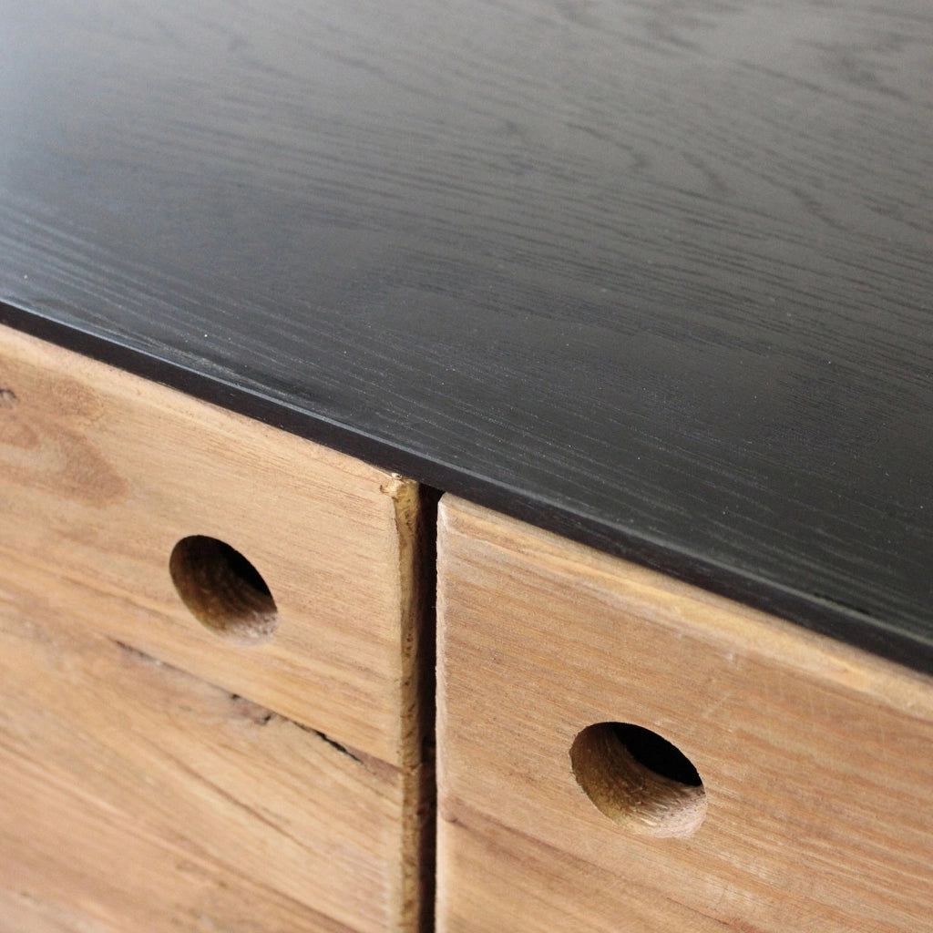 Credenza industrial in pino riciclato - PINE