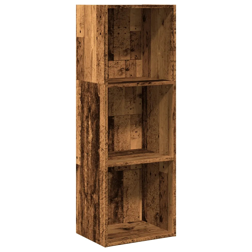 Libreria-Scaffale per Libri-Mobile di Stoccaggio Legno Antico 40x30x114 cm in Legno Multistrato