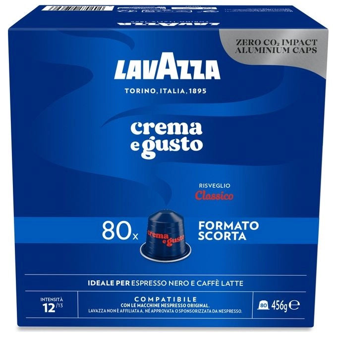 Lavazza Capsule Compatibili Nespresso Crema e Gusto, 80 Capsule